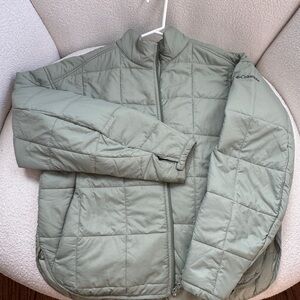 Columbia Light Green Quilted Women’s Jacket